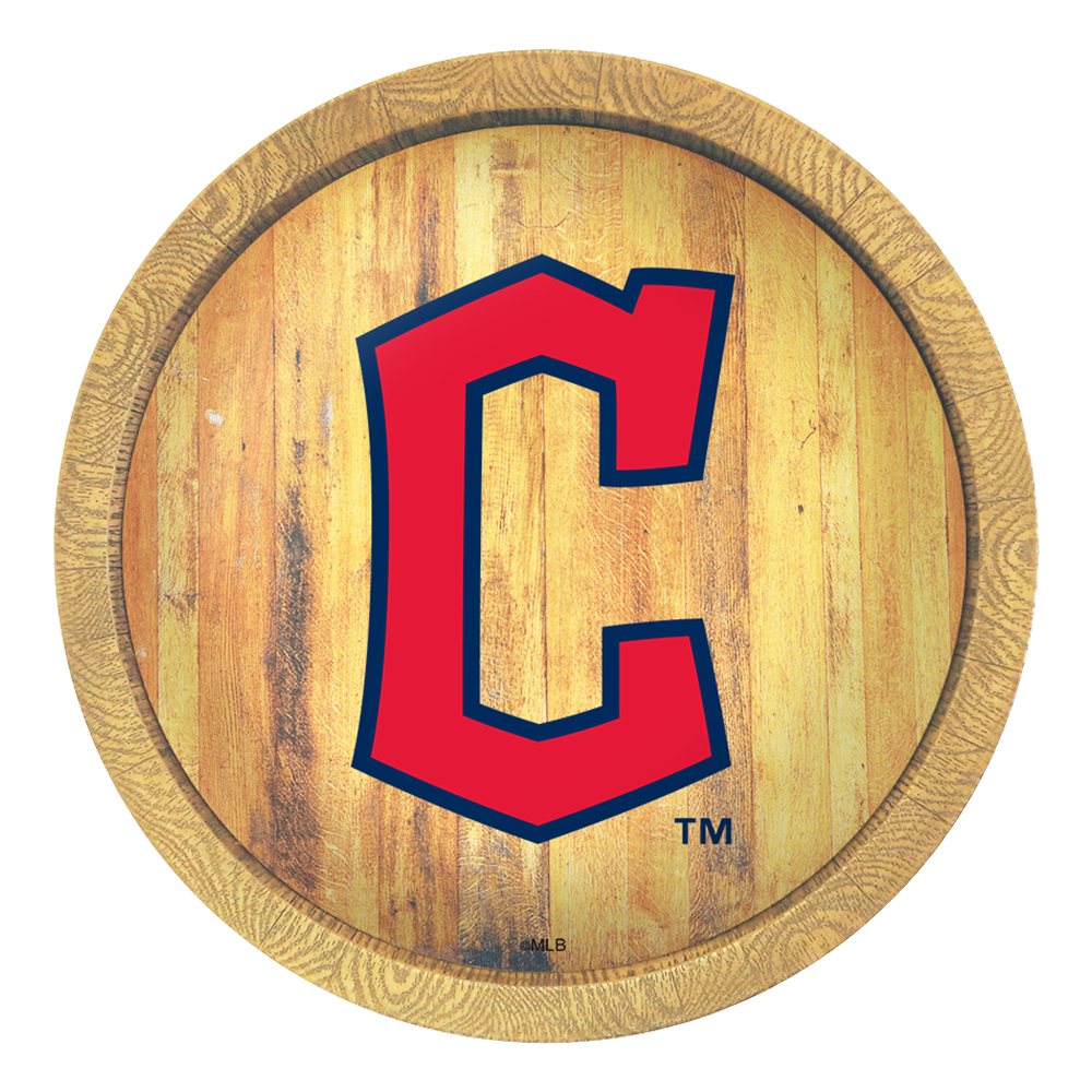 Cleveland Guardians: Logo - Faux Barrel Top Sign - The Fan-Brand