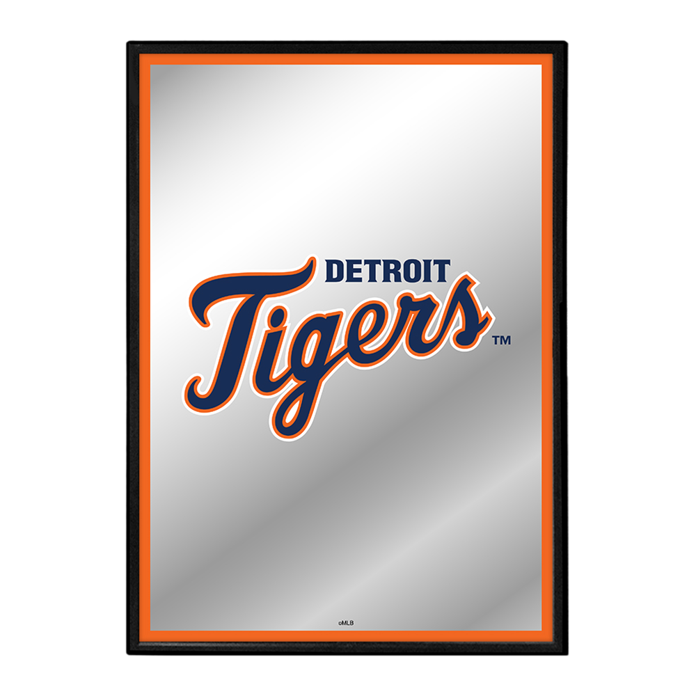 Detroit Tigers: Vertical Framed Mirrored Wall Sign