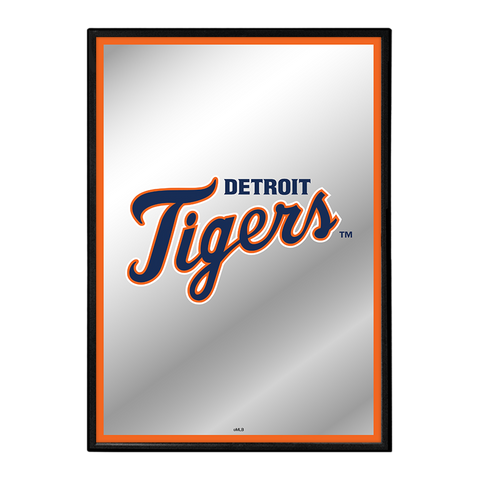 Detroit Tigers: Vertical Framed Mirrored Wall Sign