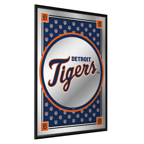 Detroit Tigers: Vertical Team Spirit - Framed Mirrored Wall Sign Default Title