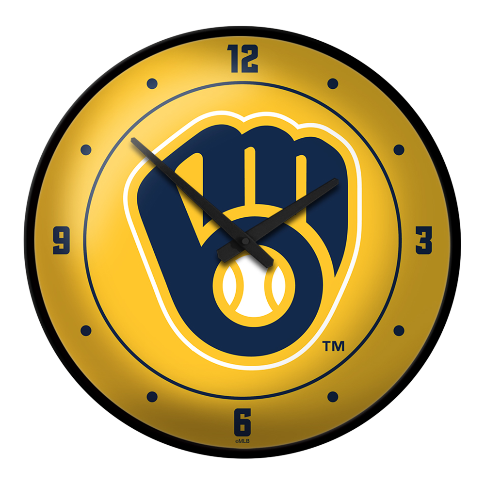 Milwaukee Brewers: Logo - Modern Disc Wall Sign - The Fan-Brand