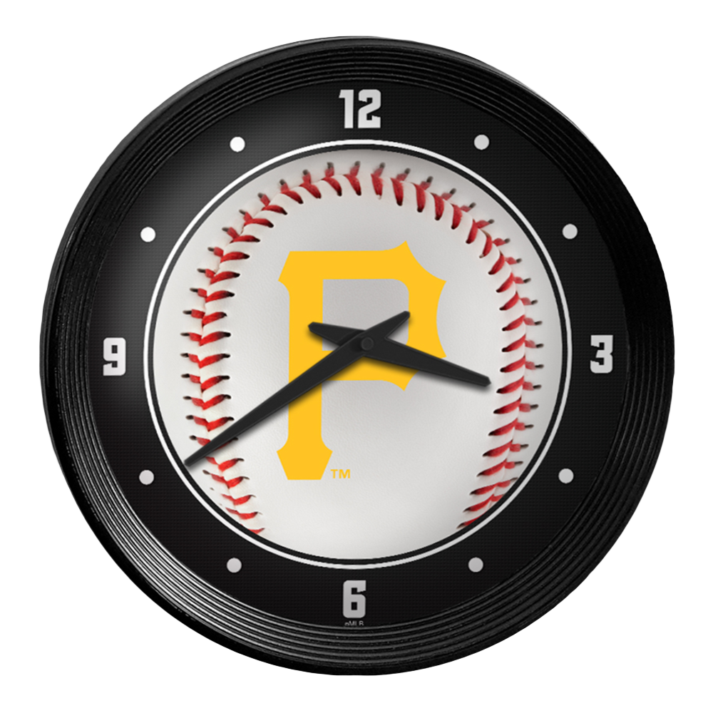Pittsburgh Pirates: Baseball - Ribbed Frame Wall Clock Default Title