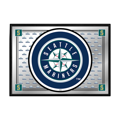 Seattle Mariners: Team Spirit - Framed Mirrored Wall Sign