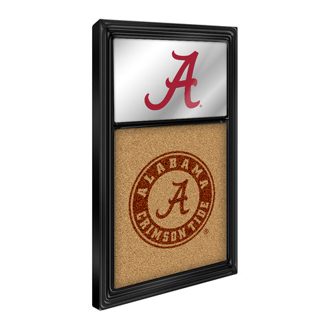 Alabama Crimson Tide: Dual Logo Mirrored Cork Note Board