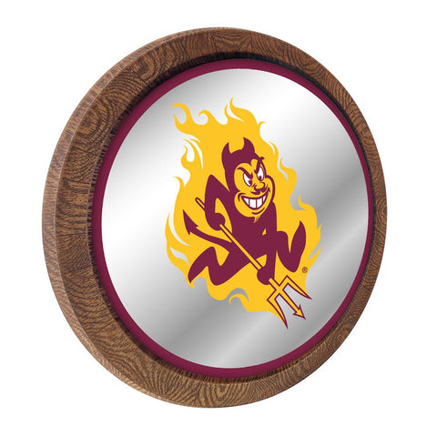 Arizona State Sun Devils: Mascot - Mirrored Barrel Top Mirrored Wall Sign - The Fan-Brand