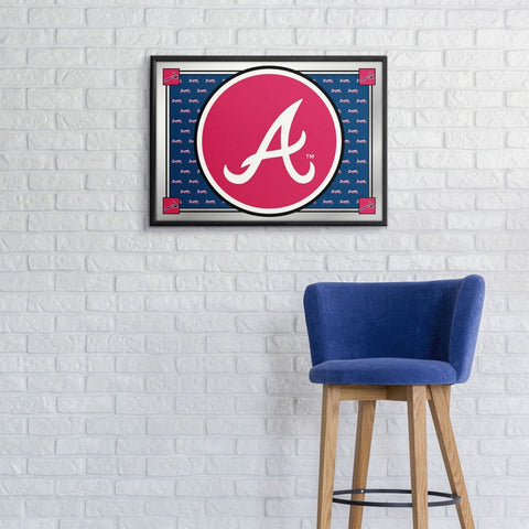 Atlanta Braves: Team Spirit - Framed Mirrored Wall Sign - The Fan-Brand