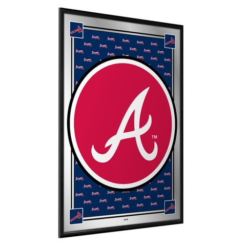 Atlanta Braves: Vertical Team Spirit - Framed Mirrored Wall Sign - The Fan-Brand
