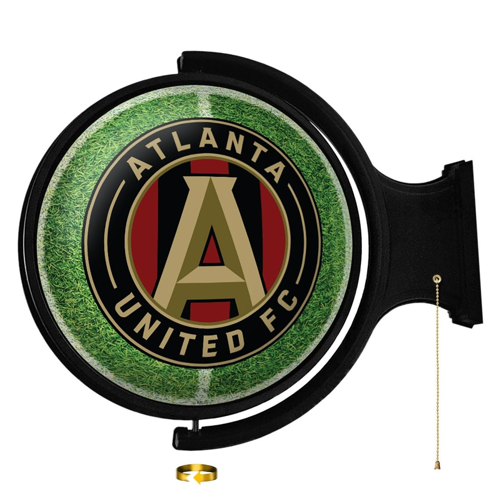 Atlanta United: Pitch - Original Round Rotating Lighted Wall Sign - The Fan-Brand