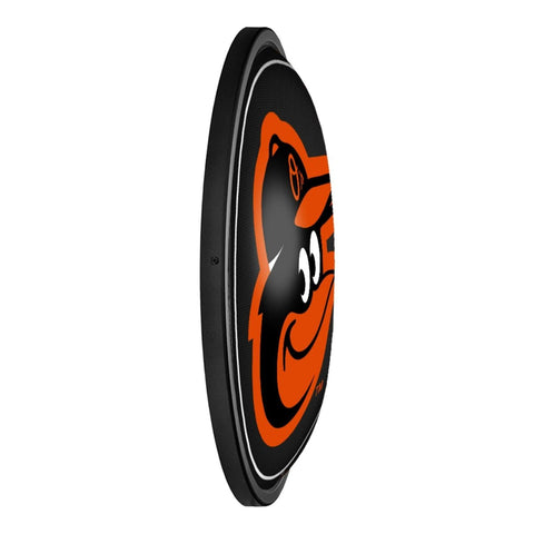 Baltimore Orioles: Logo - Round Slimline Lighted Wall Sign - The Fan-Brand