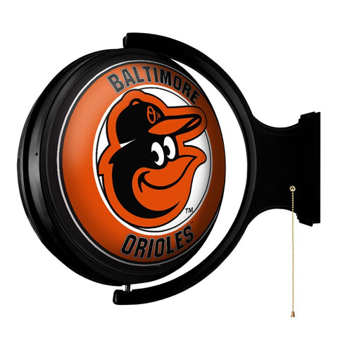 Baltimore Orioles: Original Round Rotating Lighted Wall Sign - The Fan-Brand