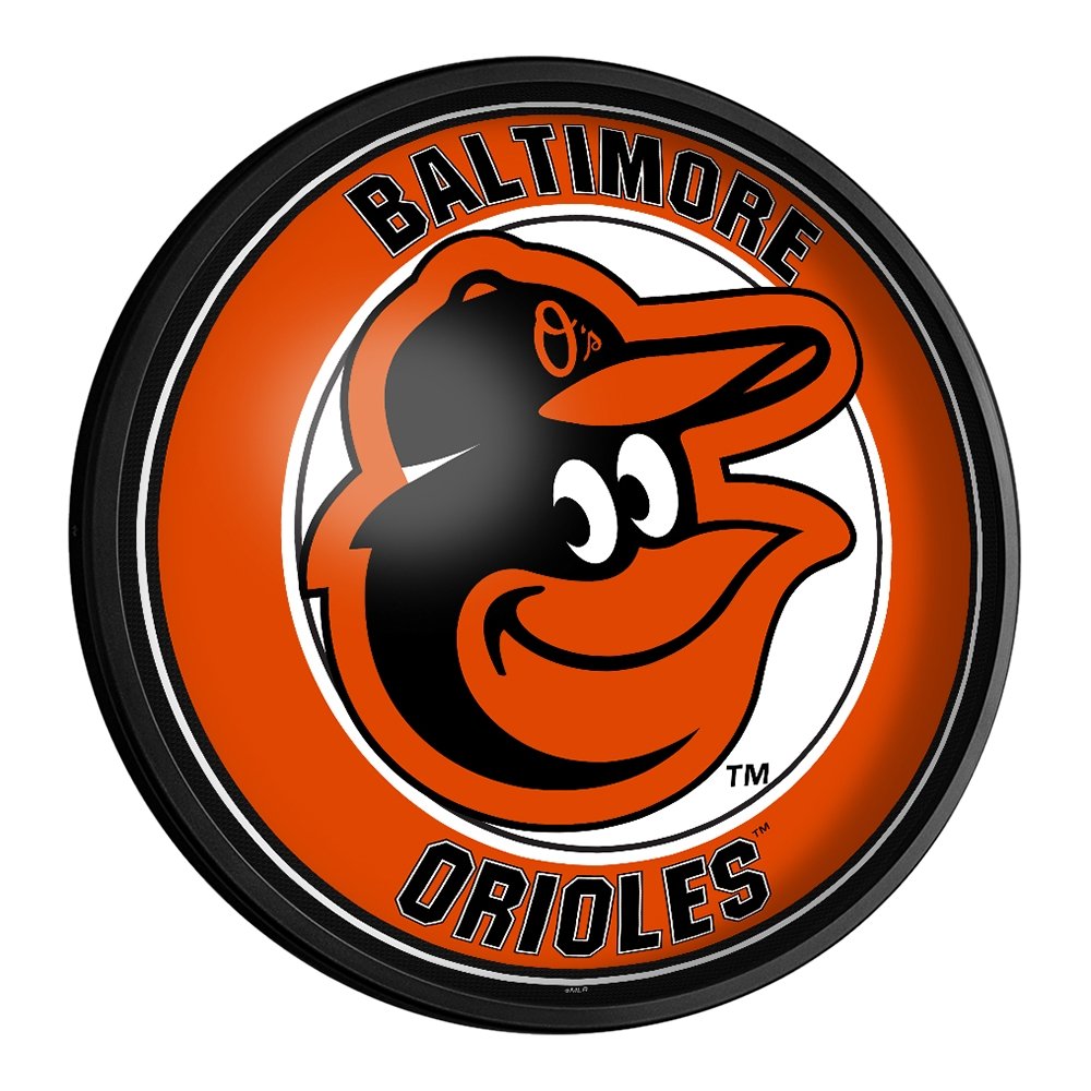 Baltimore Orioles: Logo - Round Slimline Lighted Wall Sign