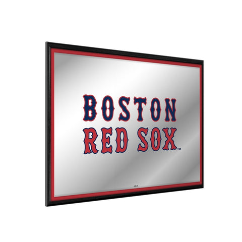 Boston Red Sox: Framed Mirrored Wall Sign - The Fan-Brand