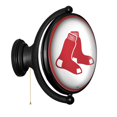 Boston Red Sox: Original Oval Rotating Lighted Wall Sign - The Fan-Brand