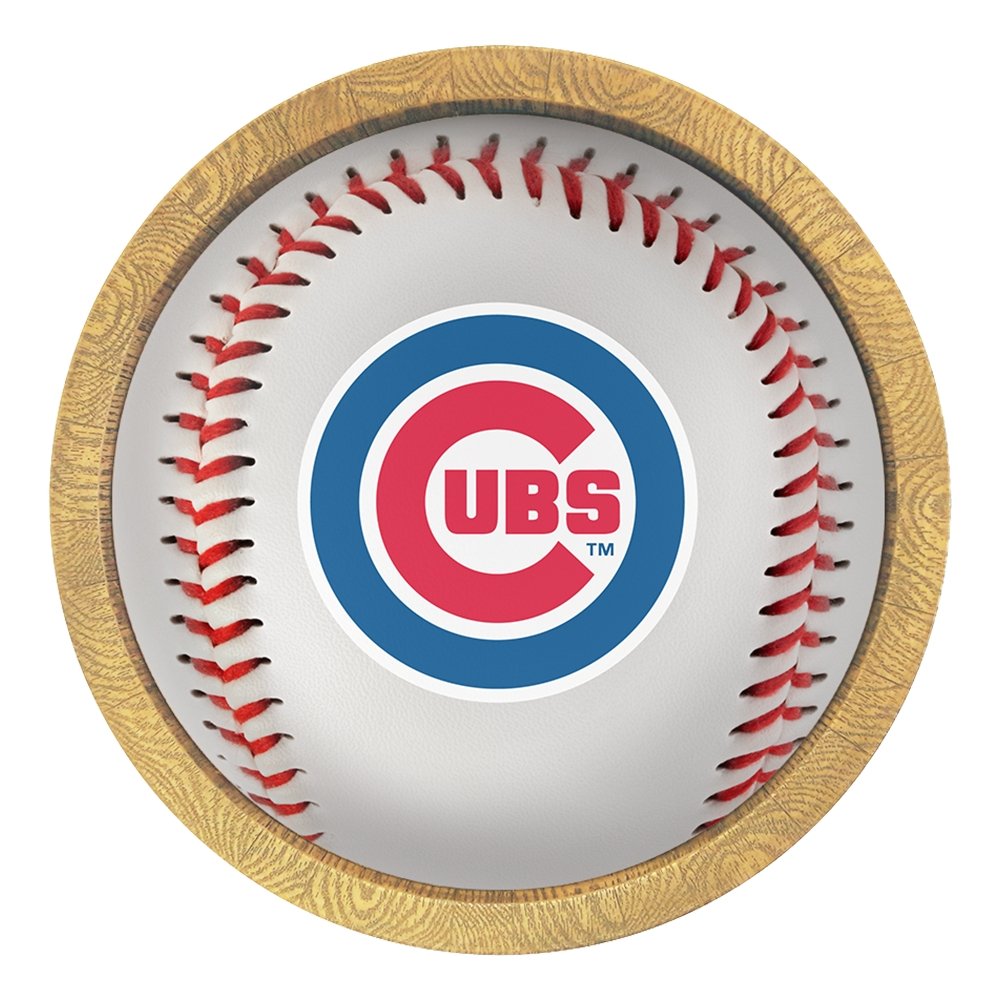 Chicago Cubs: Barrel Framed Lighted Wall Sign - The Fan-Brand