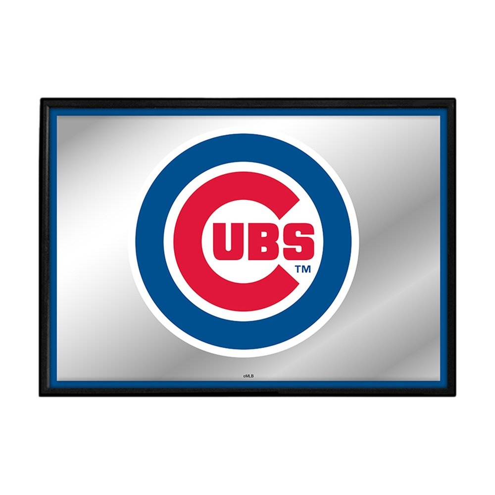 Chicago Cubs: Framed Mirrored Wall Sign - The Fan-Brand