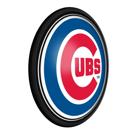 Chicago Cubs: Logo - Round Slimline Lighted Wall Sign - The Fan-Brand