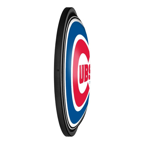 Chicago Cubs: Logo - Round Slimline Lighted Wall Sign - The Fan-Brand