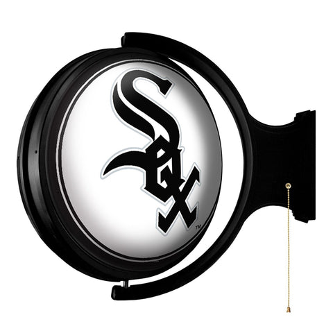 Chicago White Sox: Logo - Original Round Rotating Lighted Wall Sign - The Fan-Brand