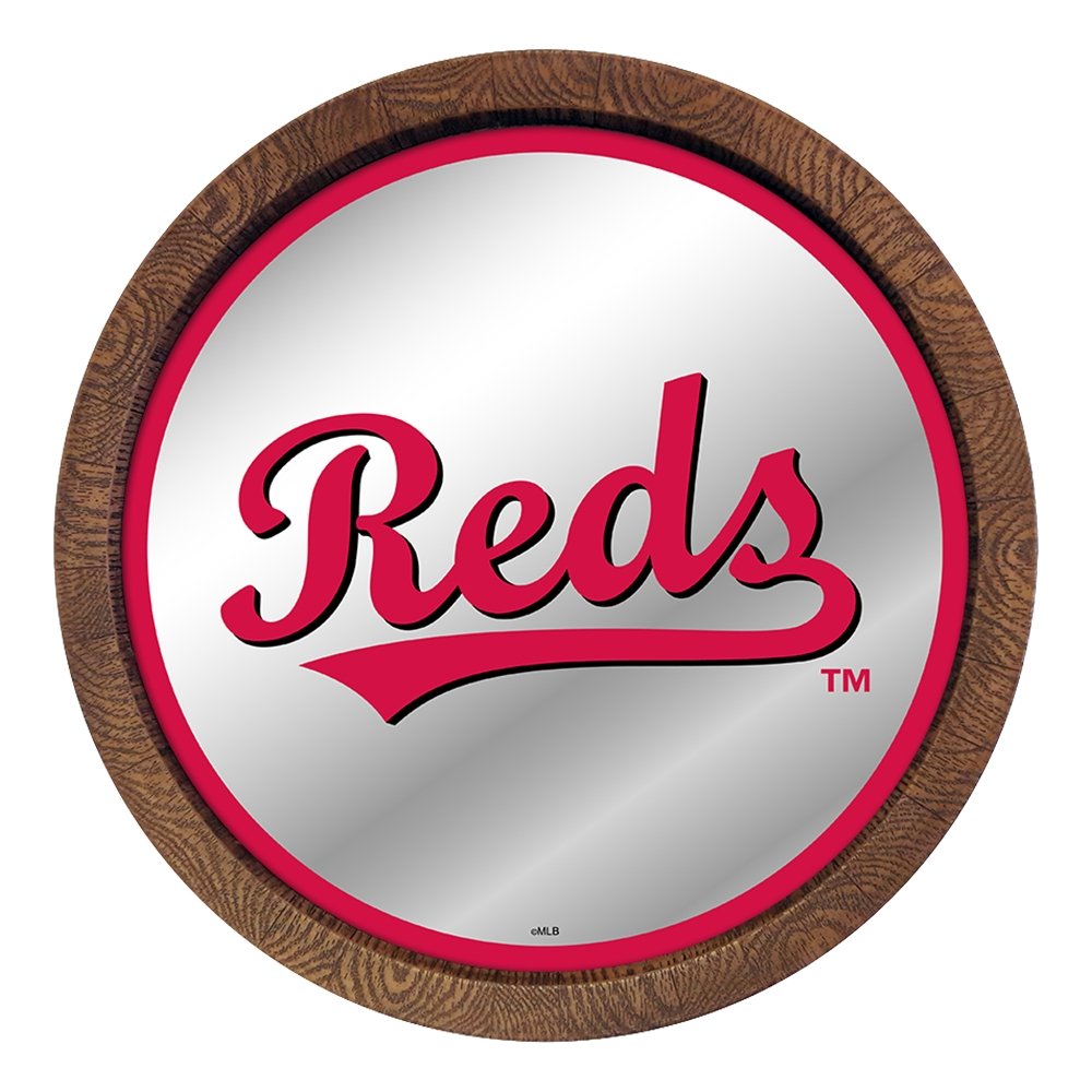 The Fan-Brand Cincinnati Reds Framed Mirrored Sign, Red, Size NA, Rally House