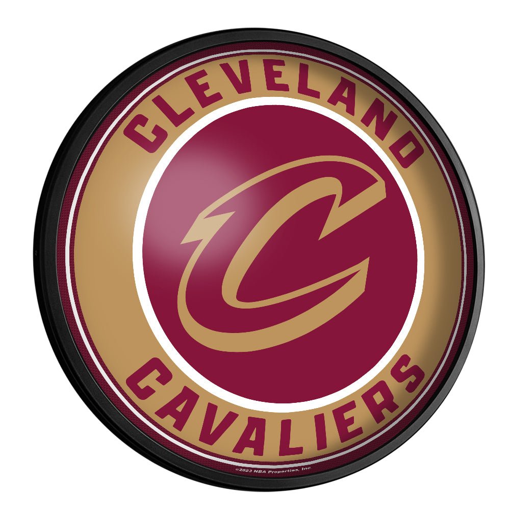 Cleveland Guardians: Round Slimline Lighted Wall Sign