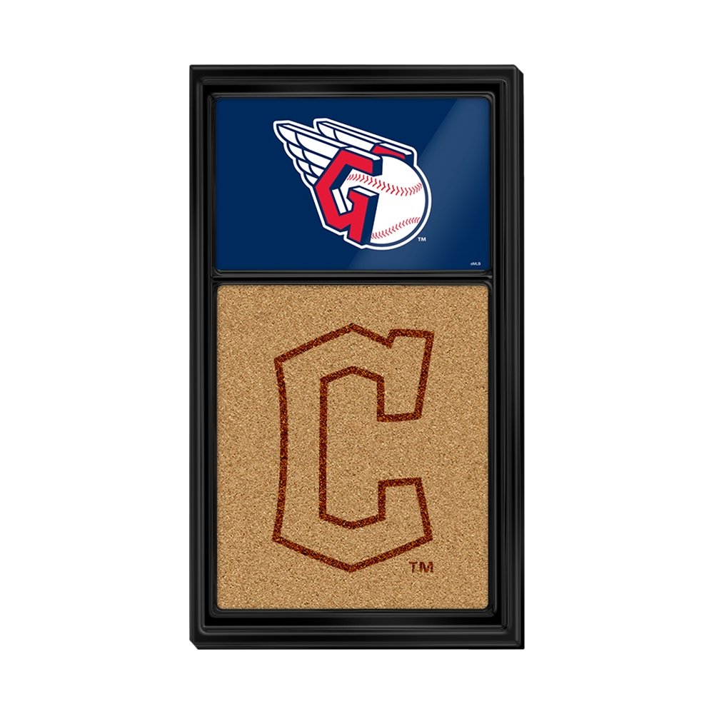 Cleveland Guardians: Dual Logo - Cork Note Board - The Fan-Brand