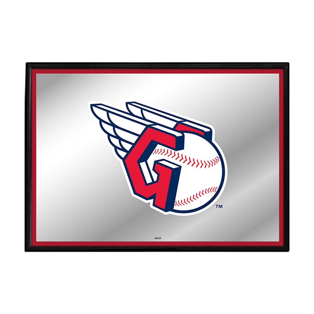 Cleveland Guardians: Framed Mirrored Wall Sign - The Fan-Brand