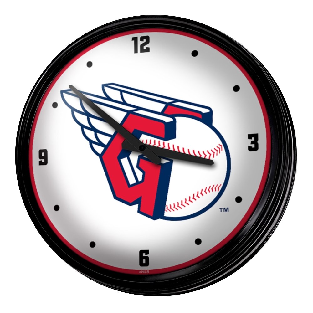 Cleveland Guardians: Retro Lighted Wall Clock - The Fan-Brand