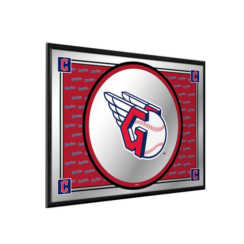 Cleveland Guardians: Team Spirit - Framed Mirrored Wall Sign - The Fan-Brand