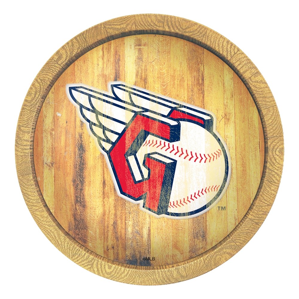 Cleveland Guardians Baseball Wood Sign