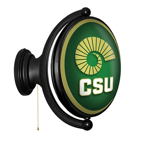 Colorado State Rams: Ram's Horn - Original Oval Rotating Lighted Wall Sign - The Fan-Brand