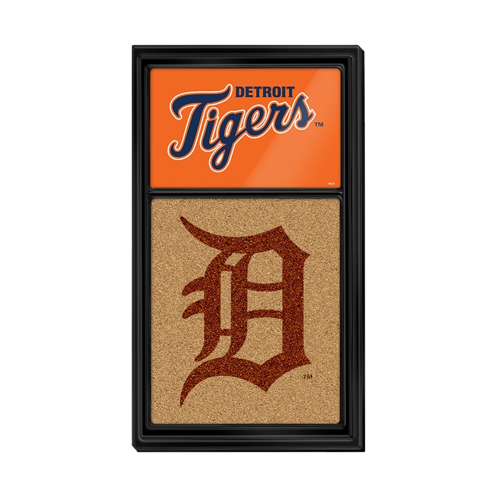 Detroit Tigers: Dual Logo - Cork Note Board - The Fan-Brand