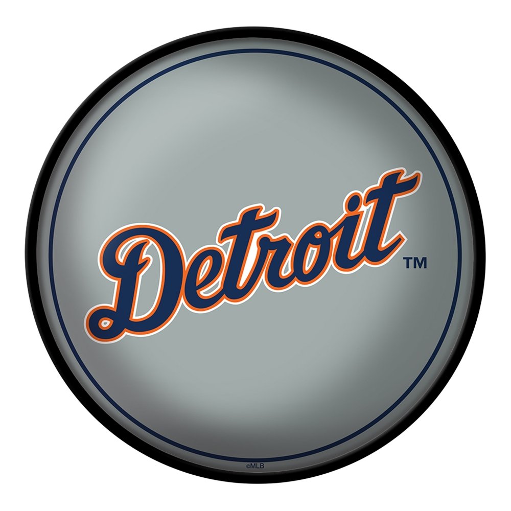 Detroit Tigers: Original Oval Rotating Lighted Wall Sign - The Fan-Brand Orange