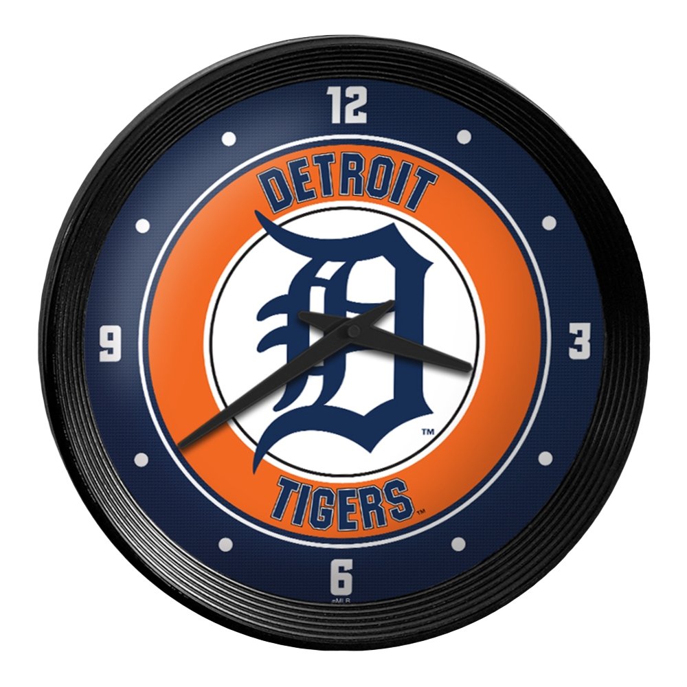 Detroit Tigers: Ribbed Frame Wall Clock - The Fan-Brand