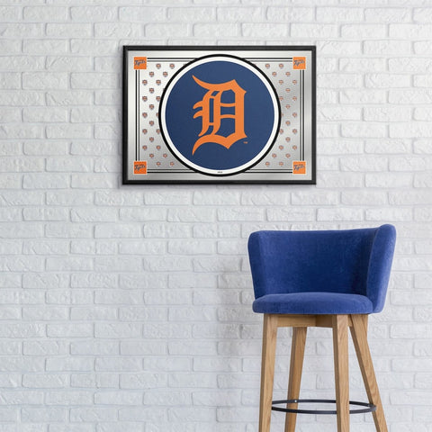 Detroit Tigers: Team Spirit - Framed Mirrored Wall Sign - The Fan-Brand