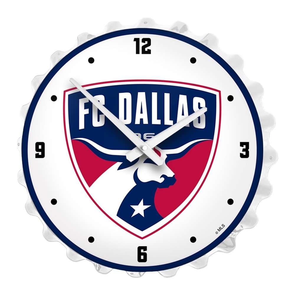 FC Dallas: Bottle Cap Lighted Wall Clock - The Fan-Brand