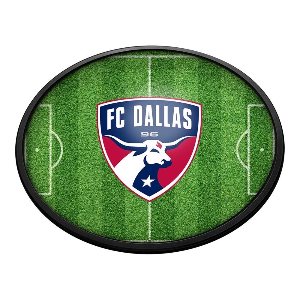 FC Dallas: Pitch - Oval Slimline Lighted Wall Sign - The Fan-Brand