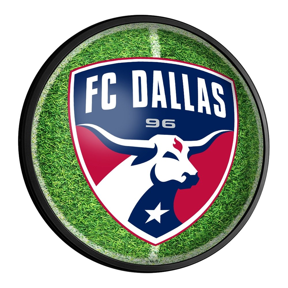 FC Dallas: Pitch - Round Slimline Lighted Wall Sign - The Fan-Brand
