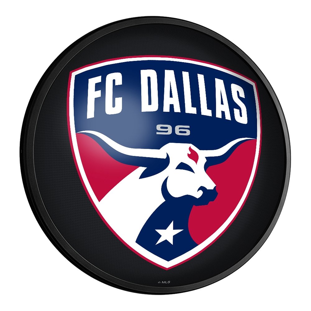 FC Dallas: Round Slimline Lighted Wall Sign - The Fan-Brand