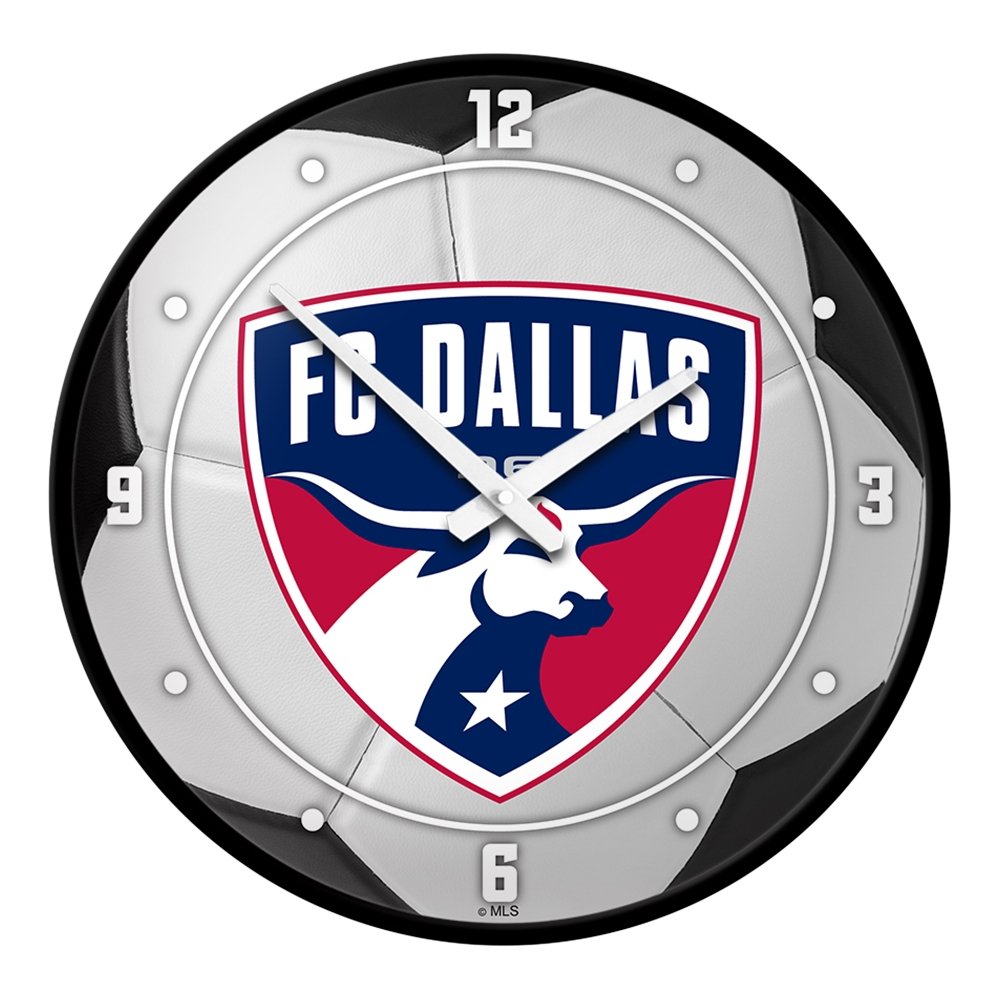 FC Dallas: Soccer Ball - Modern Disc Wall Clock - The Fan-Brand