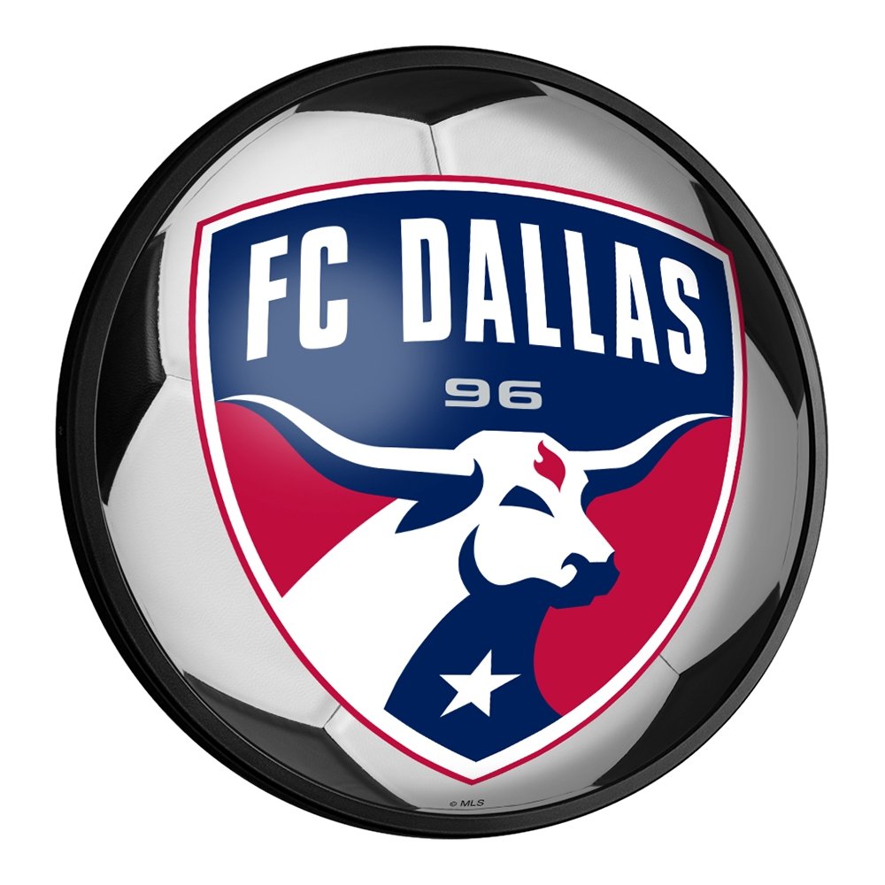 FC Dallas: Soccer - Round Slimline Lighted Wall Sign - The Fan-Brand