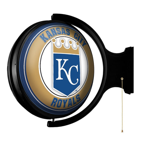 Kansas City Royals: Original Round Rotating Lighted Wall Sign - The Fan-Brand