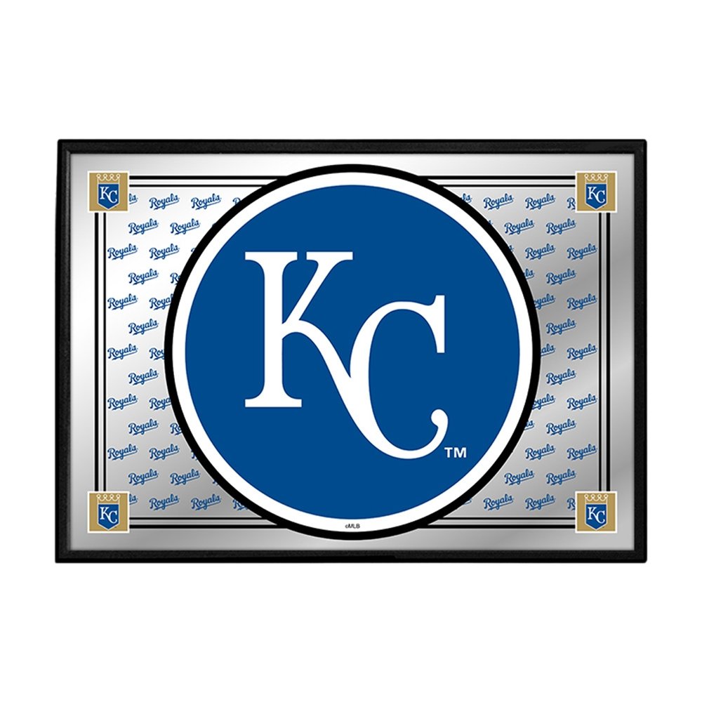 Kansas City Royals: Team Spirit - Framed Mirrored Wall Sign - The Fan-Brand