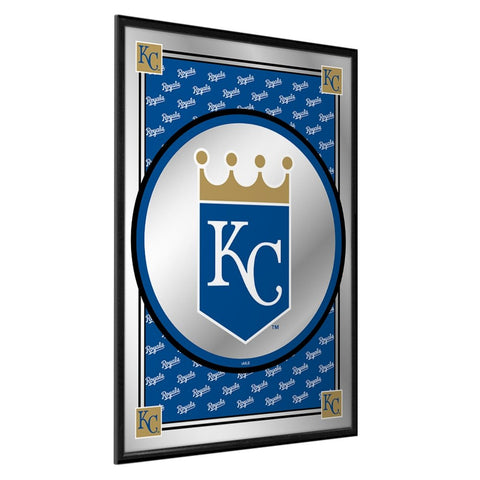 Kansas City Royals: Vertical Team Spirit - Framed Mirrored Wall Sign - The Fan-Brand