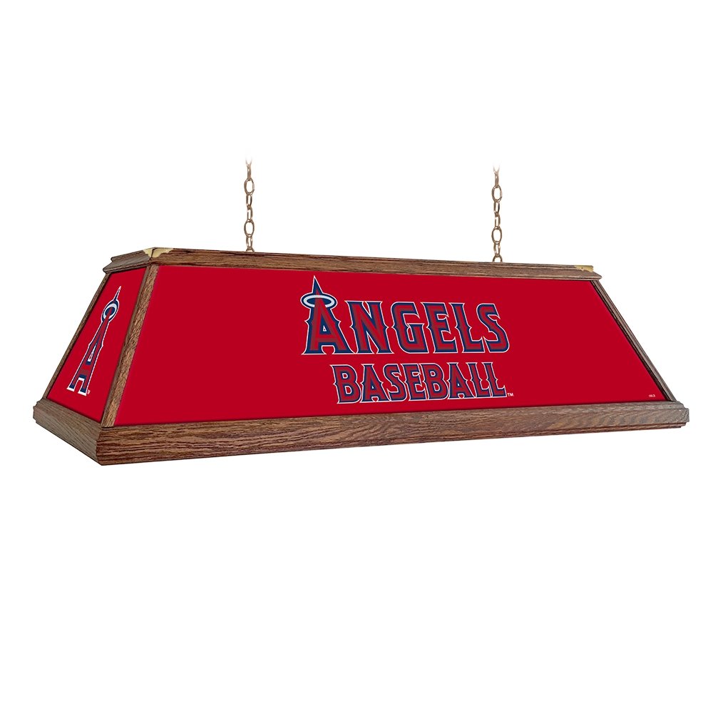Los Angeles Angels: Premium Wood Pool Table Light - The Fan-Brand