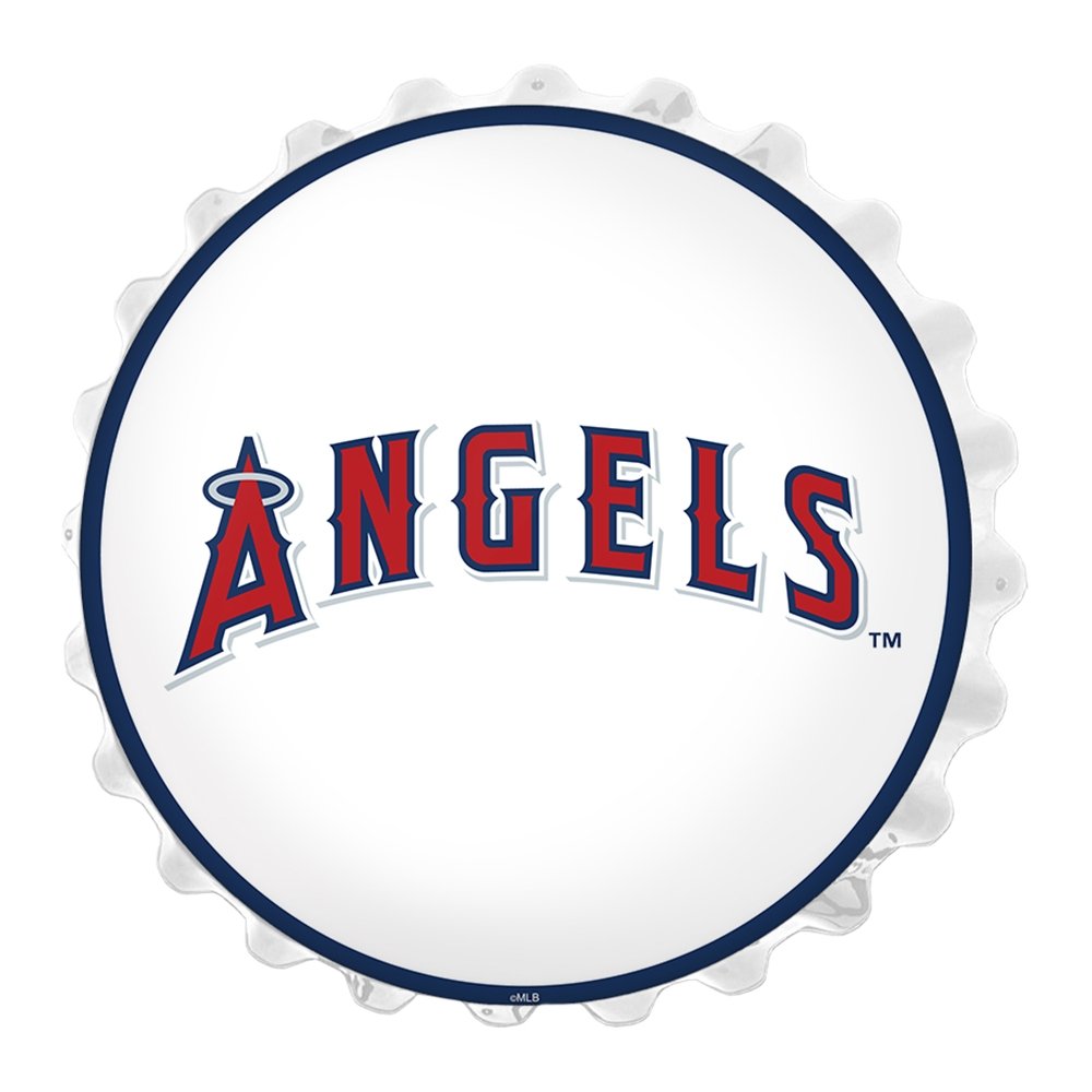 Los Angeles Angels: Baseball - Bottle Cap Wall Sign - The Fan-Brand