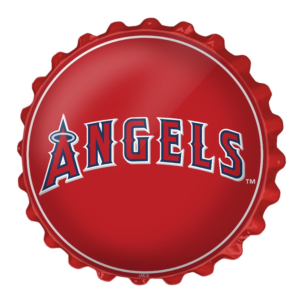 Los Angeles Angels: Baseball - Bottle Cap Wall Sign - The Fan-Brand