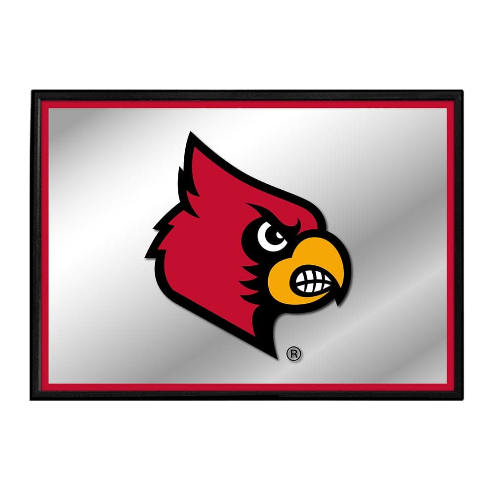 Louisville Cardinals: L - Framed Mirrored Wall Sign - The Fan-Brand
