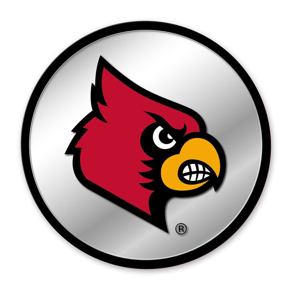 Louisville Cardinals: L - Modern Disc Mirrored Wall Sign - The Fan-Brand