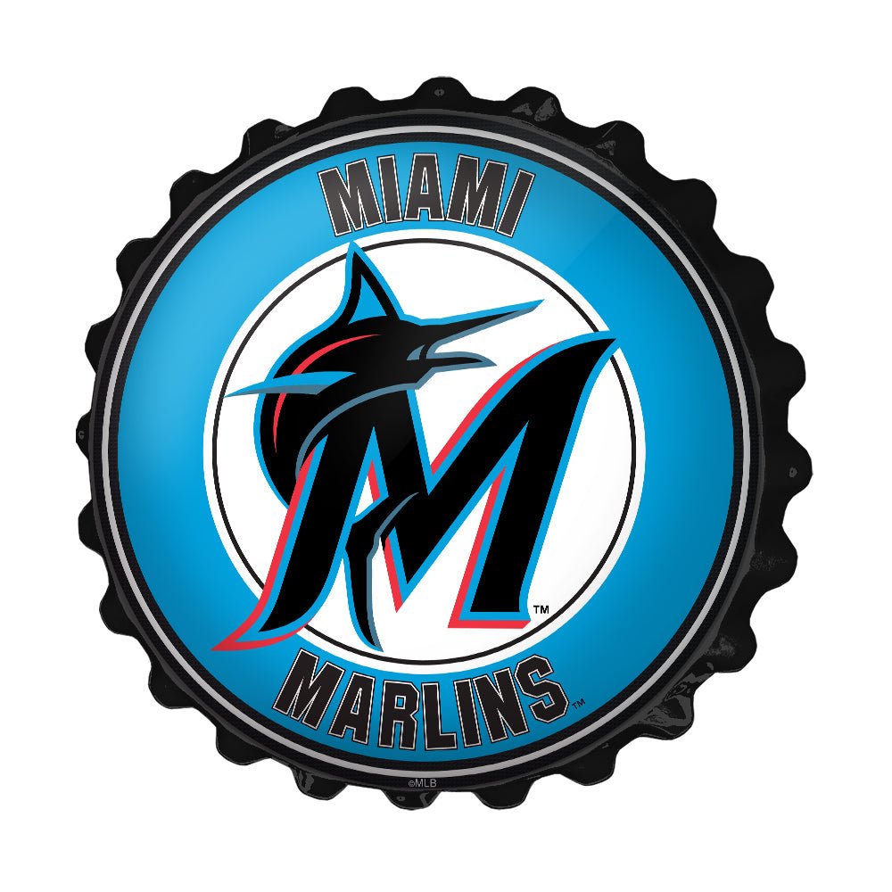 Miami Marlins: Logo - Bottle Cap Wall Sign