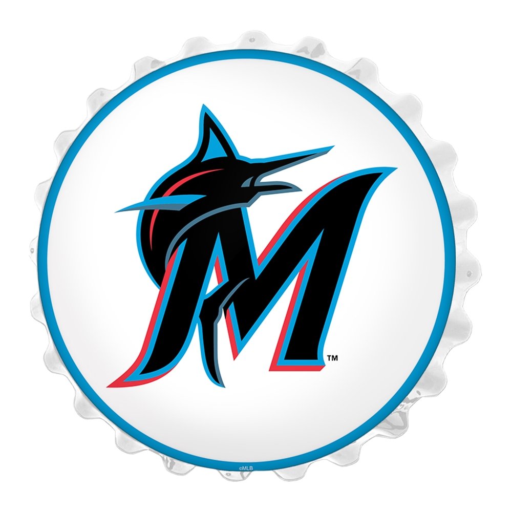 Miami Marlins: Logo - Bottle Cap Wall Sign